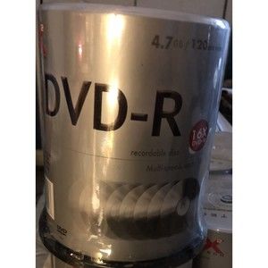 16x 120 Min. 4.7 GB Blank DVD-R- New, Sealed! 100 Pack. 1a